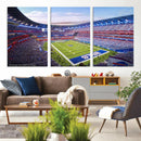 Buffalo Bills Football Team Print Canvas - Buffalo Highmark by MyGreatCanvas | Canvas Wall Art Prints | Photo Prints & Wall Decor