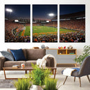 Clemson University Tigers Art Print, Football Team Print -