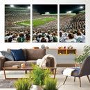 Michigan State Spartans Football Canvas Print - East Lansing