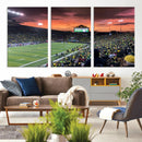 Eugene Autzen Stadium Canvas Wall Art Print – Sunset Over