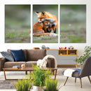 Heartwarming Fox and Baby Cub Wall Art | Ready to Hang by MyGreatCanvas | Canvas Wall Art Prints | Photo Prints & Wall Decor
