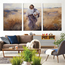 Jesus the Good Shepherd Wall Art Canvas Print - Lost Lamb