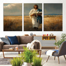 Jesus Shepherd Wall Art | Ready to Hang Triptych Canvas of by MyGreatCanvas | Canvas Wall Art Prints | Photo Prints & Wall Decor