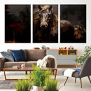 Abstract Black Horse Canvas Print for Farmhouse Wall Art | by MyGreatCanvas | Canvas Wall Art Prints | Photo Prints & Wall Decor