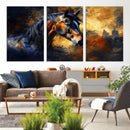 Abstract Horse Art Print - Abstract Canvas Wall Art |