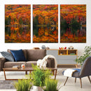 Fall Foliage Wall Art - Autumn Reflection Canvas Print,