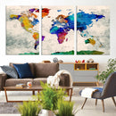 World Map Canvas Print – Framed Travel Map Wall Art for by MyGreatCanvas | Canvas Wall Art Prints | Photo Prints & Wall Decor