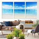Beach Scene Canvas Wall Art Print – Tranquil Ocean Horizon by MyGreatCanvas | Canvas Wall Art Prints | Photo Prints & Wall Decor