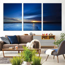 Blue Sunset Ocean Canvas Wall Art Print – Serene Coastal by MyGreatCanvas | Canvas Wall Art Prints | Photo Prints & Wall Decor