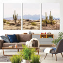 Desert Cactus Canvas Wall Art – Serene Southwestern Arizona by MyGreatCanvas | Canvas Wall Art Prints | Photo Prints & Wall Decor