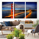 Large Wall Art San Francisco Canvas Print - Wonderful Golden