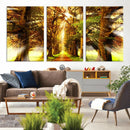 Sunshine in Forest and Trees Wall Art Canvas Print by MyGreatCanvas | Canvas Wall Art Prints | Photo Prints & Wall Decor