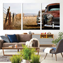 Old Rustic Classic Car Wall Art Canvas Print