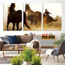 Horses and Cowboys Wall Art Canvas Print by MyGreatCanvas | Canvas Wall Art Prints | Photo Prints & Wall Decor