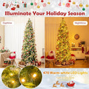 6/7.5/9 FT Artificial Christmas Tree with Warm-White LED Lights by LJGDeals