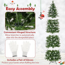 6/7.5/9 FT Artificial Christmas Tree with Warm-White LED Lights by LJGDeals