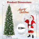 6/7.5/9 FT Artificial Christmas Tree with Warm-White LED Lights by LJGDeals