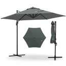 9 FT Cantilever Patio Umbrella with Vented Top and Sun-Protective Canopy by LJGDeals