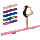 9 FT Folding Gymnastics Balance Beam with Anti-slip Base and Pine Wood Frame by LJGDeals