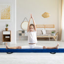 9 FT Folding Gymnastics Balance Beam with Anti-slip Base and Pine Wood Frame