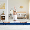 9 FT Folding Gymnastics Balance Beam with Anti-slip Base and Pine Wood Frame by LJGDeals
