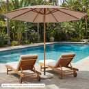 Cantilever Patio Umbrella Base 242 LBS Water and Sand Fillable Weighted Stand by LJGDeals