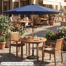 9 FT Patio Umbrella Outdoor Table Market Umbrella with 8 Sturdy Bamboo Ribs by LJGDeals
