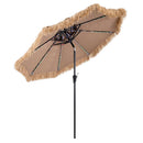 Thatched Tiki Umbrella 9 FT with Solar LED Lights by LJGDeals