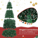 9 Feet Hinged Premium Artificial PVC Christmas Tree with Solid Metal Stand by LJGDeals