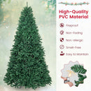 9 Feet Hinged Premium Artificial PVC Christmas Tree with Solid Metal Stand