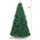 9 Feet Hinged Premium Artificial PVC Christmas Tree with Solid Metal Stand