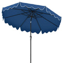 9 Feet Patio Umbrella with Crank Handle and Push Button Tilt by LJGDeals