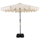 9 Feet Patio Umbrella with Weighted Base and Sandbags by LJGDeals