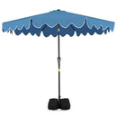 9 Feet Patio Umbrella with Weighted Base and Sandbags