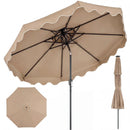 9 Feet Patio Umbrella with Push Button Tilt and Crank by LJGDeals