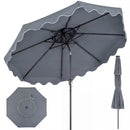 9 Feet Patio Umbrella with Push Button Tilt and Crank by LJGDeals
