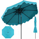 9 Feet Patio Umbrella with Push Button Tilt and Crank by LJGDeals