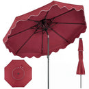 9 Feet Patio Umbrella with Push Button Tilt and Crank by LJGDeals