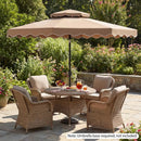9 Feet Patio Umbrella with Push Button Tilt and Crank by LJGDeals