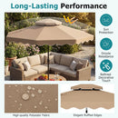 9 Feet Patio Umbrella with Push Button Tilt and Crank by LJGDeals