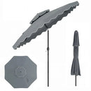9 Feet Patio Umbrella with Push Button Tilt and Crank by DirectDeals