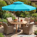 9 Feet Patio Umbrella with Push Button Tilt and Crank by LJGDeals