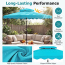 9 Feet Patio Umbrella with Push Button Tilt and Crank by DirectDeals
