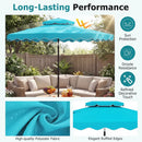 9 Feet Patio Umbrella with Push Button Tilt and Crank by LJGDeals