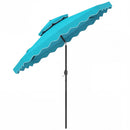 9 Feet Patio Umbrella with Push Button Tilt and Crank by LJGDeals