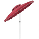 9 Feet Patio Umbrella with Push Button Tilt and Crank by DirectDeals