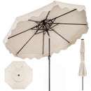 9 Feet Patio Umbrella with Push Button Tilt and Crank by LJGDeals