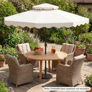 9 Feet Patio Umbrella with Push Button Tilt and Crank by LJGDeals
