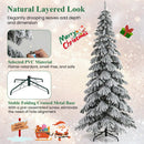 9 Feet Pre-Lit Artificial Xmas Tree Hinged Xmas Tree with Quick Power Connectors by LJGDeals