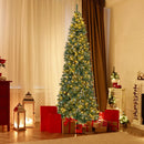 9 FT Pre-Lit Artificial Christmas Tree with 1298 Snowy Branch Tips by LJGDeals